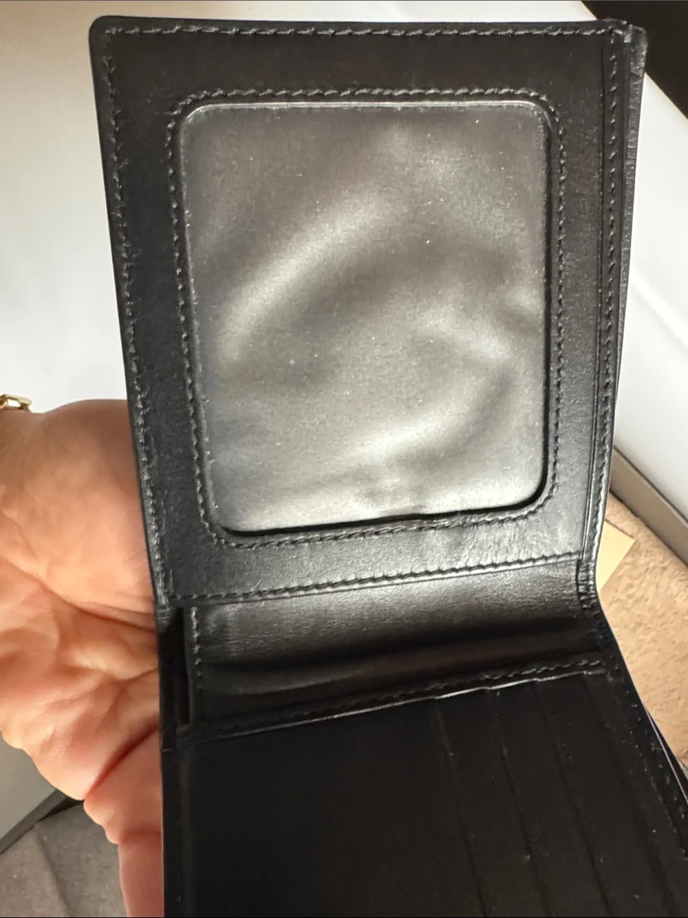 Bottega Veneta Black Intrecciato Leather Folded Card Holder